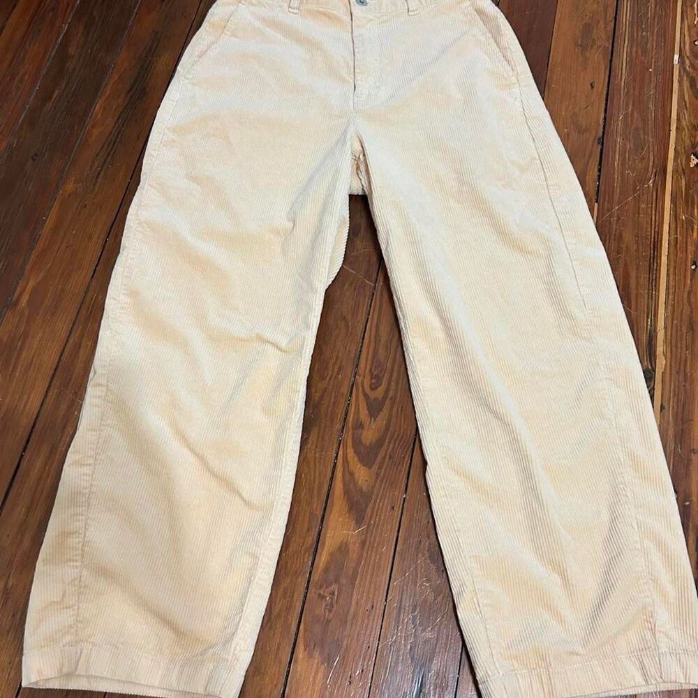 Uniqlo Women's Tan and Cream Trousers